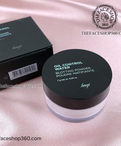 Hộp Phấn phủ bột trong suốt kiềm dầu Oil Control Water Blotting Powder fmgt The Face Shop
