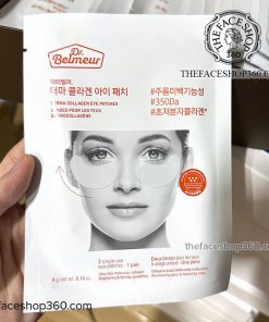 Mặt trước Mặt nạ mắt Hydrogel giảm quầng thâm và nếp nhăn Dr. Belmeur Derma Collagen Eye Patches