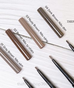 Tone màu Chì kẻ mày 2 đầu siêu mảnh Brow Master Slim Pencil fmgt The Face Shop