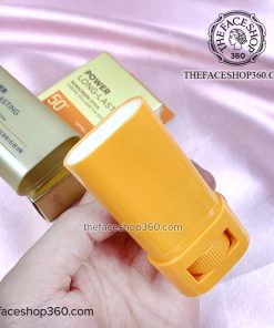 Review Sáp chống nắng lâu trôi Power Long-Lasting Sunscreen Stick SPF50+ PA++++ The Face Shop