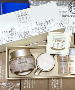 Set kem dưỡng ngăn ngừa lão hóa The Therapy Oil Blending Cream Special Set The Face Shop