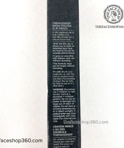 Thông tin Chì kẻ mày 2 đầu siêu mảnh Brow Master Slim Pencil fmgt The Face Shop
