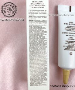 Thông tin Kem dưỡng trắng mờ thâm nám Yehwadam Hwansaenggo Snow Glow Dark Spot Correcting Cream 15ml