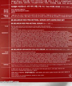 Thông tin Set Tinh chất + Kem dưỡng mắt Dr. Belmeur Red Pro-Retinol Serum Duo Set The Face Shop