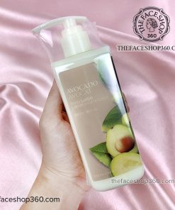 Mặt trước Sữa dưỡng thể Bơ và Vitamin E Avocado Body Lotion The Face Shop (300ml)