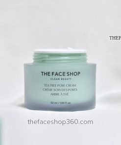 Mặt trước Kem dưỡng Tràm Trà ngừa mụn se lỗ chân lông Tea Tree Pore Cream The Face Shop (50ml)