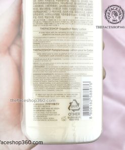 Thông tin Sữa dưỡng thể Bưởi Hồng trắng da Grapefruit Body Lotion The Face Shop (300ml)