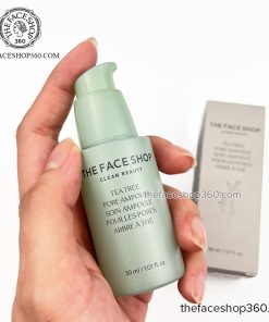 Tinh chất Tràm Trà ngừa mụn se khít lỗ chân lông Tea Tree Pore Ampoule The Face Shop 30ml