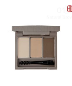 Tone 01 Natural Brown Bột kẻ mày 3 ô Ink Brow Powder Kit fmgt