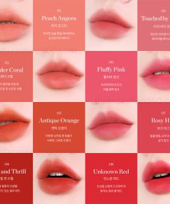 Tone màu Son Kem Lì Lip Blurrism Long-Lasting Matte fmgt The Face Shop
