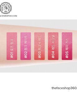 Bảng màu Son Tint lì hương trái cây Water Fit Tint fgmt The Face Shop