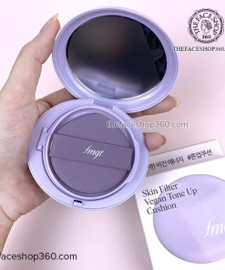Phấn nước thuần chay nâng tone mịn da Skin Filter Vegan Tone Up Cushion fgmt The Face Shop 12g