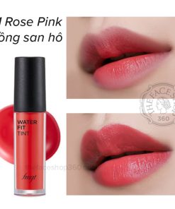 Màu số 1 - Rose Pink Son Tint lì hương trái cây Water Fit Tint fgmt The Face Shop