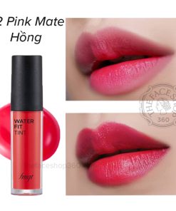 Màu số 2 - Pink Mate Son Tint lì hương trái cây Water Fit Tint fgmt The Face Shop