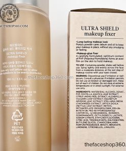 Xịt khóa lớp nền trang điểm Ultra Shield Makeup Fixer Fmgt 100ml The Face Shop