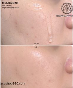 Review Tinh chất thuần chay chống lão hóa The Therapy Vegan Blending Serum 50ml The Face Shop