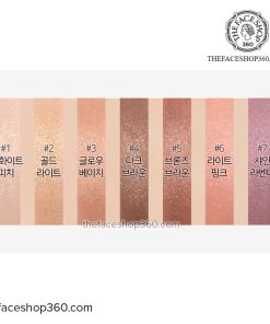 Bảng màu Bút nhũ trang điểm mắt Coloring Stick Eyeshadow fgmt The Face Shop