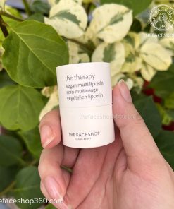 Dưỡng Môi thuần chay The Therapy Vegan Multi Lipcerin The Face Shop 15ml