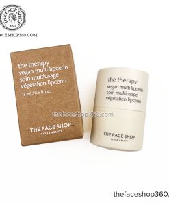 Dưỡng Môi thuần chay The Therapy Vegan Multi Lipcerin The Face Shop 15ml