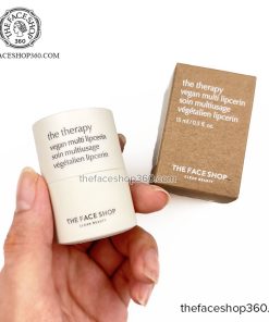 Dưỡng Môi thuần chay The Therapy Vegan Multi Lipcerin The Face Shop 15ml