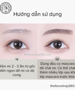 Hướng dẫn sử dụng Masacara thuần chay dài và cong mi đẹp tự nhiên Maxx Eye Vegan Mascara fgmt The Face Shop