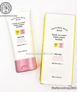 Kem chống nắng toàn thân size lớn Natural Sun Eco Family Sun Cream SPF50+ PA+++ 150ml The Face Shop