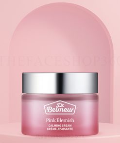 Kem dưỡng ẩm sáng hồng mờ thâm làm dịu da nhạy cảm Dr. Belmeur Pink Blemish Calming Cream 50ml The Face Shop