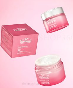 Kem dưỡng ẩm sáng hồng mờ thâm làm dịu da nhạy cảm Dr. Belmeur Pink Blemish Calming Cream 50ml The Face Shop