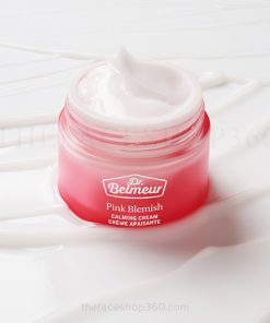 Kem dưỡng ẩm sáng hồng mờ thâm làm dịu da nhạy cảm Dr. Belmeur Pink Blemish Calming Cream 50ml The Face Shop
