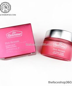 Kem dưỡng ẩm sáng hồng mờ thâm làm dịu da nhạy cảm Dr. Belmeur Pink Blemish Calming Cream 50ml The Face Shop