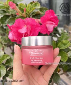 Kem dưỡng ẩm sáng hồng mờ thâm làm dịu da nhạy cảm Dr. Belmeur Pink Blemish Calming Cream 50ml The Face Shop