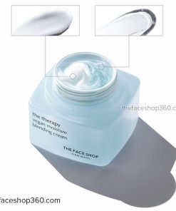 Kem dưỡng ẩm thuần chay chống nhăn mát da The Therapy Vegan Moisture Blending Cream 60ml The Face Shop