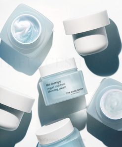 Kem dưỡng ẩm thuần chay chống nhăn mát da The Therapy Vegan Moisture Blending Cream 60ml The Face Shop