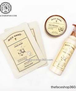 Bộ dưỡng da tay và chân cấp ẩm chuyên sâu Rich Hand V Hand & Foot Total Treatment The Face Shop
