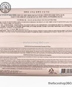Thông tin Khăn ướt tẩy trang Đông Y Yehwadam Deep Moisturizing Cleansing Oil Wipes (50 miếng) The Face Shop