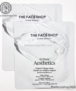Mặt nạ thuần chay Collagen nguyên chất cải thiện đàn hồi da At Home Aesthetics Original Collagen Mask The Face Shop