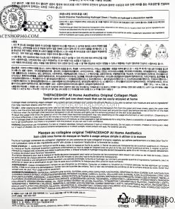 Thông tin Mặt nạ thuần chay Collagen nguyên chất cải thiện đàn hồi da At Home Aesthetics Original Collagen Mask The Face Shop