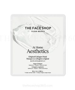Mặt nạ thuần chay Collagen nguyên vẹn hóa học nâng cấp đàn hồi domain authority At trang chủ Aesthetics Original Collagen Mask The Face Shop
