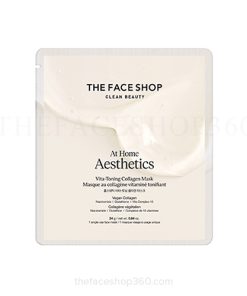 Mặt nạ thuần chay Collagen nguyên chất dưỡng da trắng sáng At Home Aesthetics Vita-Toning Collagen Mask The Face Shop