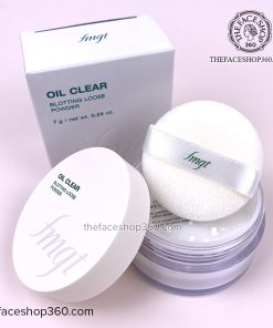 Phấn phủ bột trong suốt kiềm dầu Oil Clear Blotting Loose Powder fgmt The Face Shop