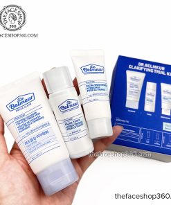 Set dưỡng mini chăm sóc da mụn nhạy cảm Dr. Belmeur Clarifying Trial Kit (3SP)