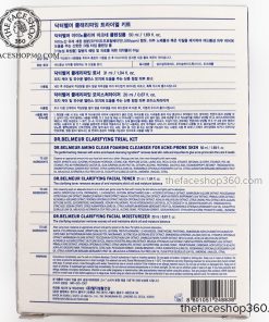 Set dưỡng mini chăm sóc da mụn nhạy cảm Dr. Belmeur Clarifying Trial Kit (3SP)