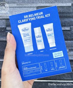 Set dưỡng mini chăm sóc da mụn nhạy cảm Dr. Belmeur Clarifying Trial Kit (3SP)