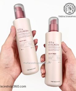 Set dưỡng săn mịn da và chống lão hóa Lựu Pomegranate Collagen Skincare Set The Face Shop