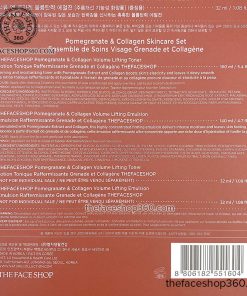 Thông tin Set dưỡng săn mịn da và chống lão hóa Lựu Pomegranate Collagen Skincare Set The Face Shop