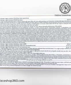 Thông tin Set kem dưỡng ẩm chống lão hóa thuần chay dịu da The Therapy Vegan Blending Cream Special Set The Face Shop