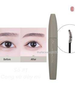 #1 Cong và dày mi Masacara thuần chay dài và cong mi đẹp tự nhiên Maxx Eye Vegan Mascara The Face Shop