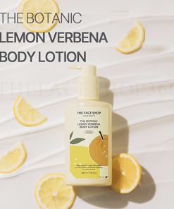 Sữa dưỡng thể mềm mịn, trắng da The Botanic Lemon Verbena Body Lotion 350ml The Face Shop