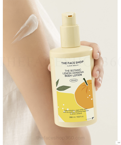 Sữa dưỡng thể mềm mịn, trắng da The Botanic Lemon Verbena Body Lotion 350ml The Face Shop