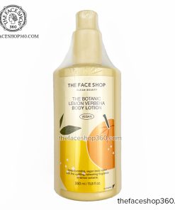 Sữa dưỡng thể mềm mịn, trắng da The Botanic Lemon Verbena Body Lotion 350ml The Face Shop